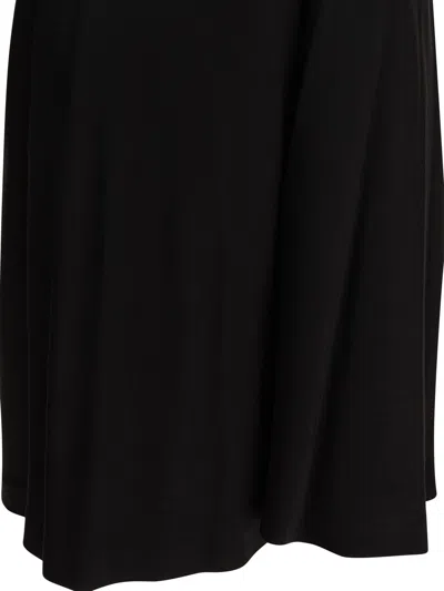 Loewe Halter Neck Sleeveless Flared Dress With Bow In Black