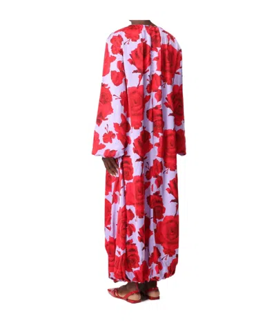 Msgm Printed Dress In Multi