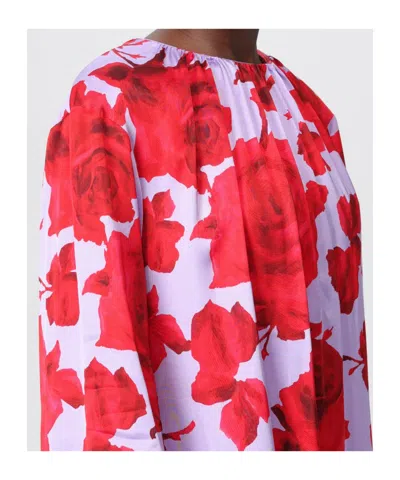 Msgm Printed Dress In Multi