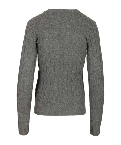 Polo Ralph Lauren Cable-knit Sweater In Gray