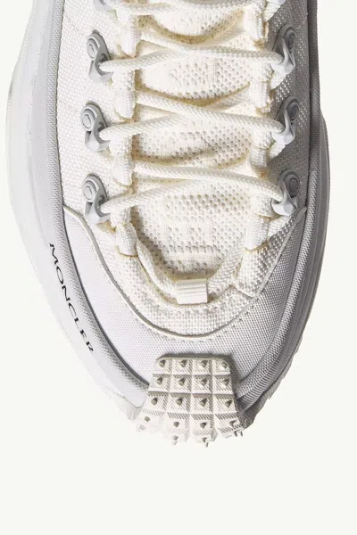 Moncler Trail Lite Three Sneaker Pull Tab Collar In White