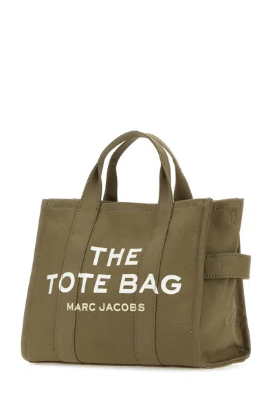 Marc Jacobs Army Green Canvas Medium The Tote Bag Handbag In Brown