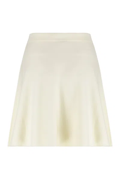 Max Mara Miniskirt Ubalda In Crêpe Cotton