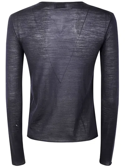 Mrz Basic Round Neck Sweater In Black