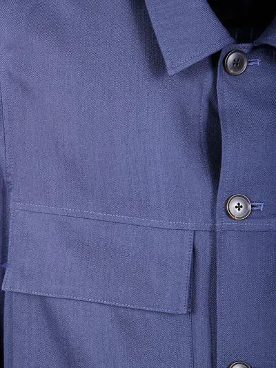Paul Smith Mens Shirt Jacket In Blue
