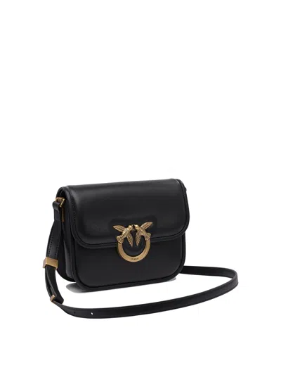 Pinko Medium Love Box Crossbody Bag In Black