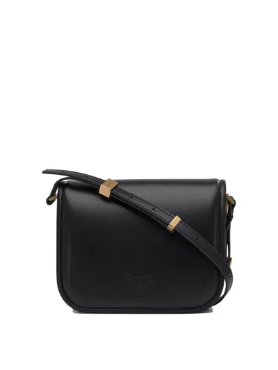 Pinko Medium Love Box Crossbody Bag In Black