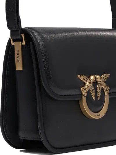 Pinko Medium Love Box Crossbody Bag In Black