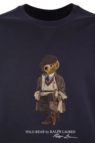 Polo Ralph Lauren Polo Bear Fleece Sweatshirt In Blue