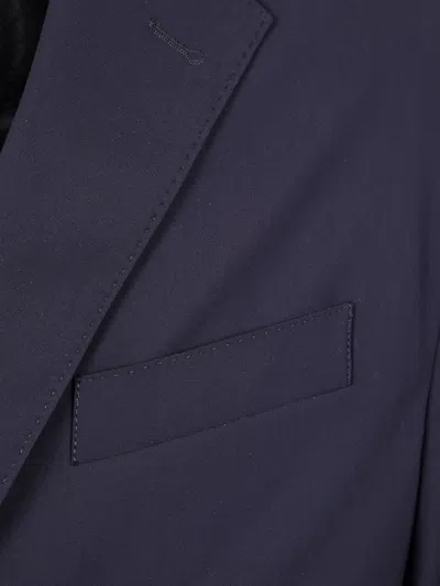 Pt01 Button-down Blazer In Blue