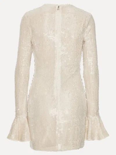 Rotate Birger Christensen Rotate Birgerchristensen Sequins Mini Dress In Neutral