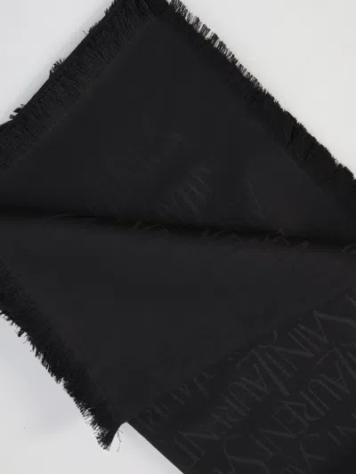 Saint Laurent Logo-jacquard Fringed Scarf