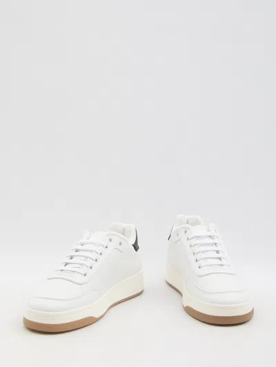 Saint Laurent Sl61 Leather Sneaker In White