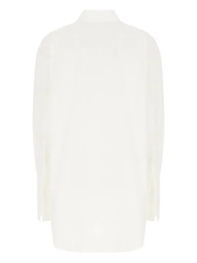 The Row Cotton Shirt With Button-down Design In White