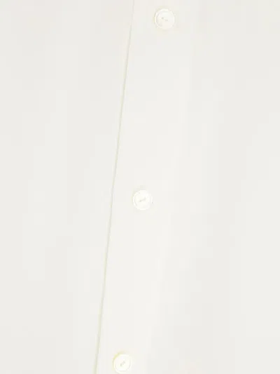 The Row Cotton Shirt With Button-down Design In White