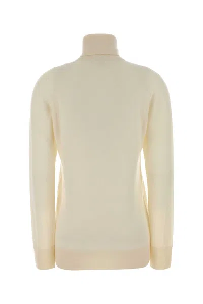 The Row Ivory Cashmere Lizzy Sweater In Neutral