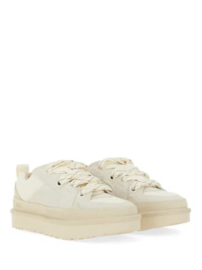 Ugg Lo Lowmel Low-top Lace-up Sneakers With Padded Collar In Multi