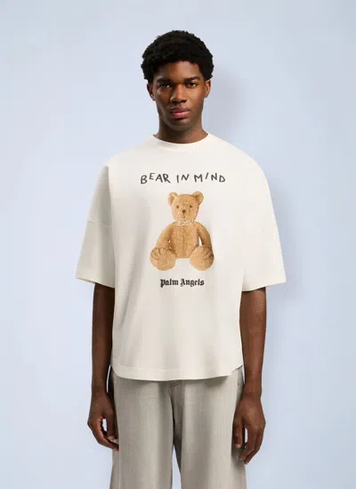 Palm Angels Bear In Mind Over T-shirt In White