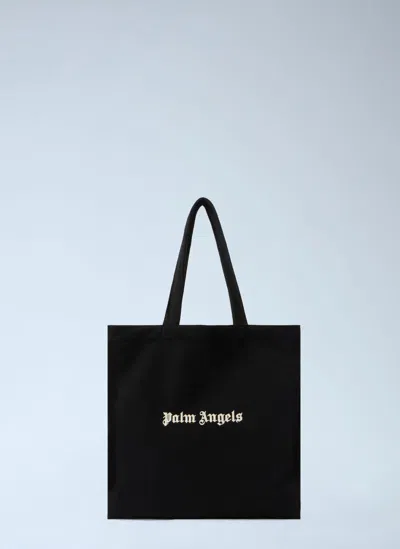 Palm Angels Rectangular Tote Bag Logo Design In Black