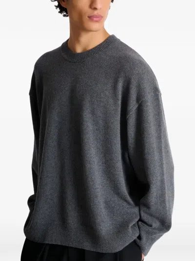 Balmain Eco-cashmere Sweatshirt In Gray