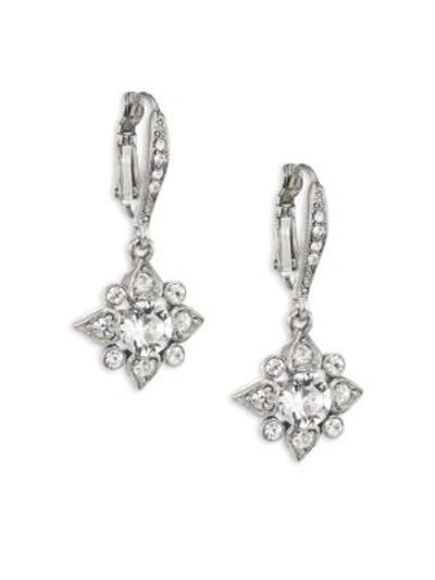 Shop Oscar De La Renta Delicate Star Crystal Drop Earrings In Na