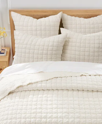 Levtex Home Whisper Textured 3-pc. Quilt Set, Full/queen In Neutral