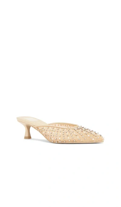 Dolce Vita Cleo Pearl Mule Heels In Neutral