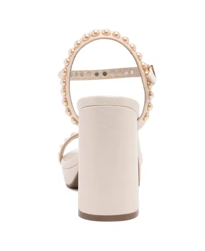 Sugar Women's Vallentina Pearl Block Heel Dress Sandals In Multi