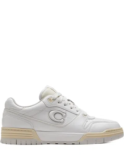 Coach New York White Synthetic Leather Soho Sneakers In Multi