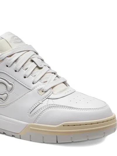 Coach New York White Synthetic Leather Soho Sneakers In Multi