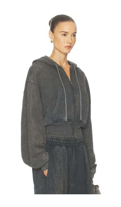 Helsa The Full Zip Hoodie In Black