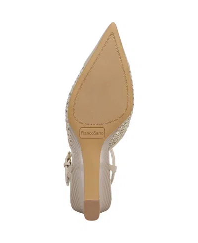 Franco Sarto Women's Cherie Pointed Toe Strappy Pumps In Neutral
