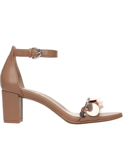 Naturalizer Vera Glow Ankle Strap Sandal In Brown