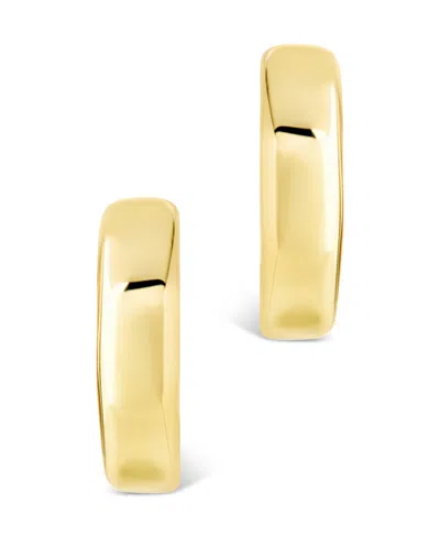 Sterling Forever Sterling Silver Marisa Polished Stud Earrings In Gold