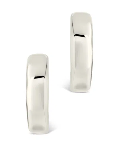 Sterling Forever Sterling Silver Marisa Polished Stud Earrings In Silver