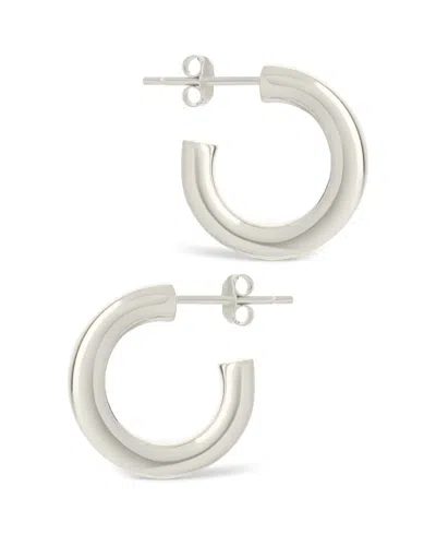 Sterling Forever Sterling Silver Marisa Polished Stud Earrings In Silver