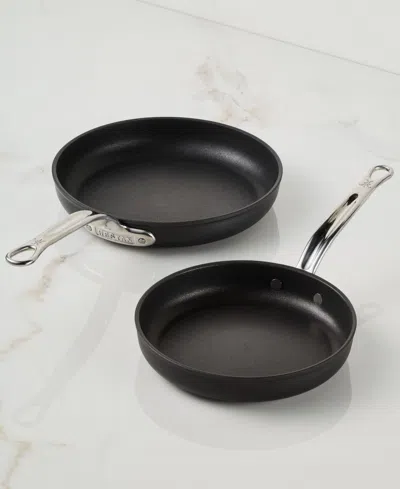 Hestan Titum Fusion Nonstick 2-pc. Egg Pan And Open Skillet Set In Black