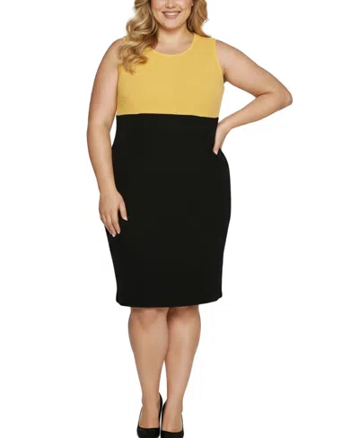 Ny Collection Plus Size Long Sleeve Ponte Cropped Jacket In Multi