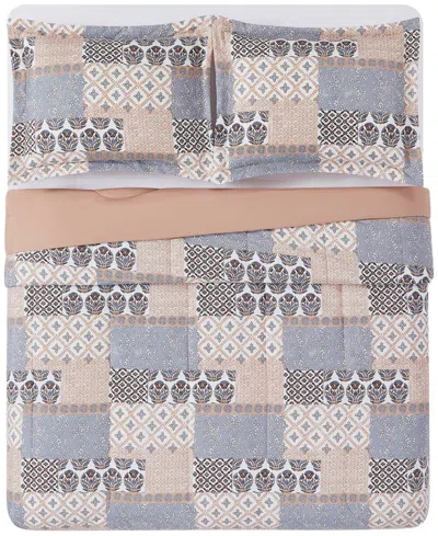 Macy's Pem America Francesca Patchwork 3-pc. Comforter Sets In Brown