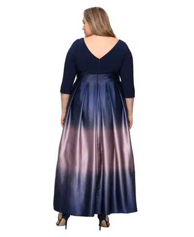 Sl Fashions Plus Size Ombre Ballgown In Multi | ModeSens
