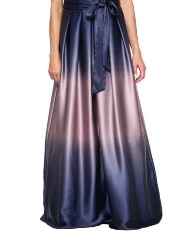 Sl Fashions Petite Ombre-skirt Gown In Multi