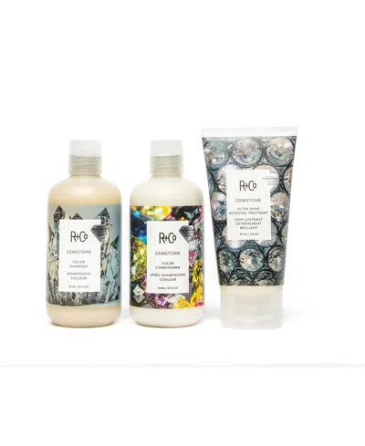 R + Co 3-pc. Jewelry Box Gemstone Shampoo, Conditioner And High Shine Gloss Kit In Multi