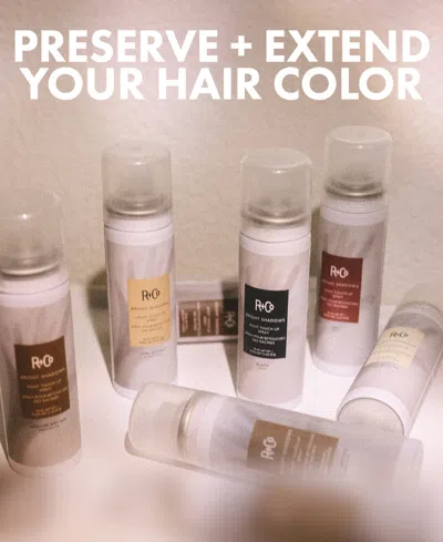 R + Co Bright Shadows Root Medium Brown Touch Up Spray, 1.5 Oz. In Transparent