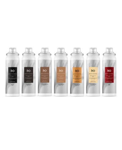 R + Co Bright Shadows Root Medium Brown Touch Up Spray, 1.5 Oz. In Transparent