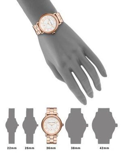 Shop Marc Jacobs Riley Rose Goldtone Stainless Steel Bracelet Watch In Na
