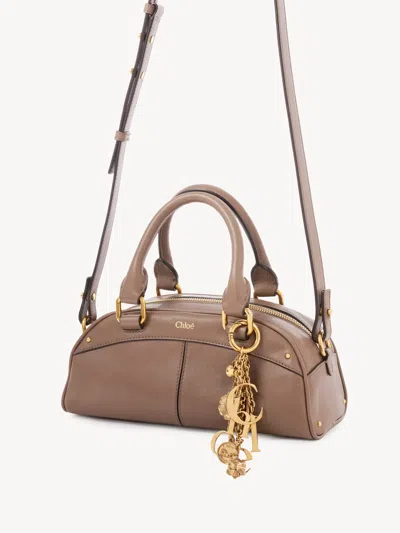 Chloé Small Bowling Top Handle Bag In Brown