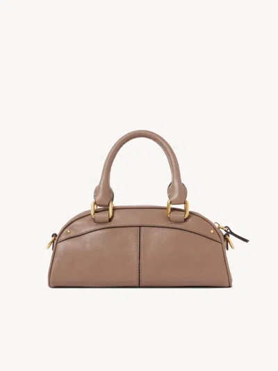 Chloé Small Bowling Top Handle Bag In Brown