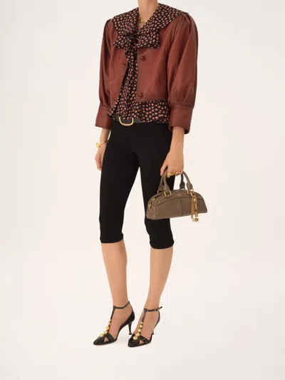 Chloé Small Bowling Top Handle Bag In Brown