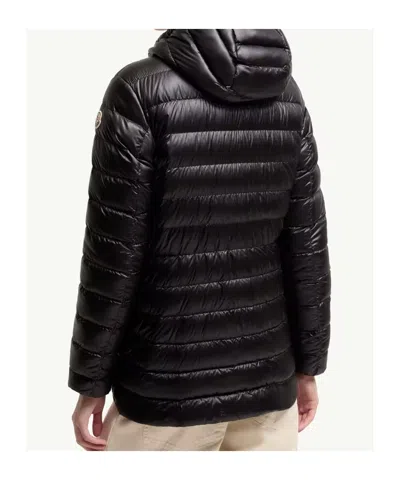 Moncler Down Hooded Jasmin Puffer Jacket In Black