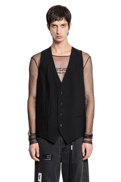 Ann Demeulemeester Juikko Classic Waistcoat In Black